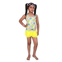 THE MORNING PLAY Swimming Costume for Girls with Goggles Cap 2 EARPLUG ...