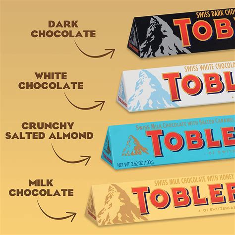 Buy TOBLERONE Swiss Chocolate, Variety Pack Bundle, 3.52-Ounce Bars ...