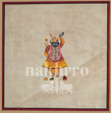 Hand-Painted Shrinathji Pichwai – Original Indian Art – Nakhrro
