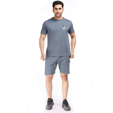 Regular Fit Co-Ord Set in Grey – cncclothing.in