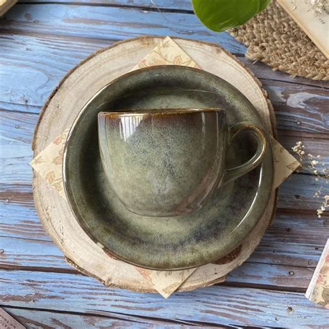 Navhara Ceramic Tea Cups & Saucers - Amalfiee Ceramics