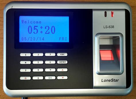 Lonestar LS-838 Biometric Fingerprint & EM Proximity Card Time Clock ...