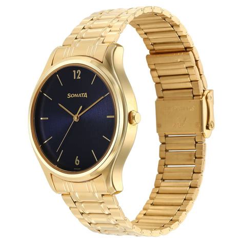 Buy Online Sonata Quartz Analog Blue Dial Watch for Men - ns77082ym07 ...