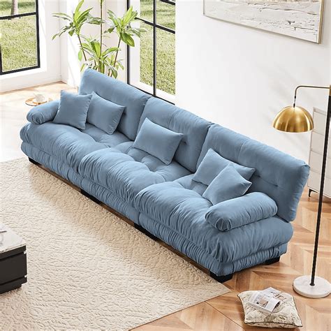 Misty Moon 3-Seater Sectional Sofa Modular Deep Seat Sofa Couch ...