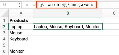 Excel 2016 Textjoin 的图像结果