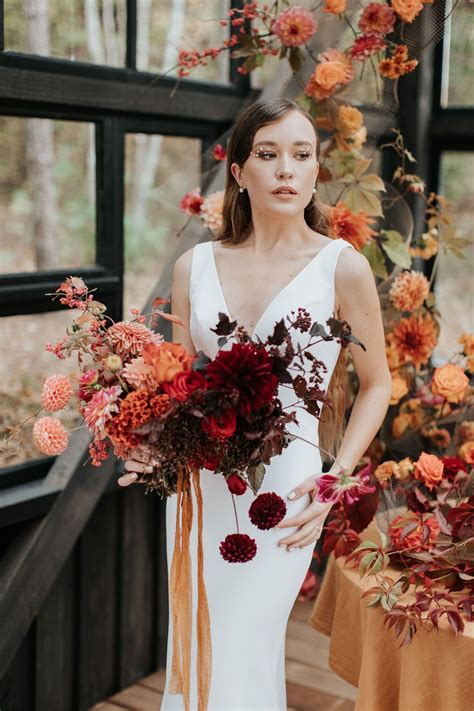Deep Autumn Wedding Dress