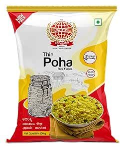 BHAGYALAKSHMI PREMIUM THIN AVALAKKI Poha Rice Flakes - 500 g : Amazon ...