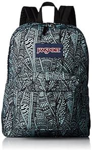 JanSport Superbreak Polyester 25 Ltrs Aqua Dash Scribbled Ink School ...
