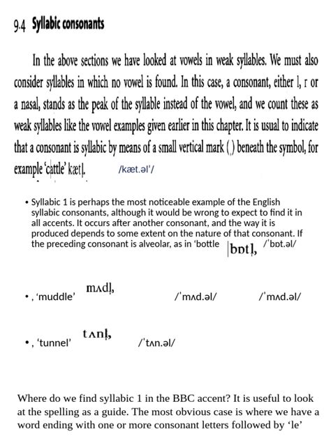 Image result for Syllabic Consonants Examples