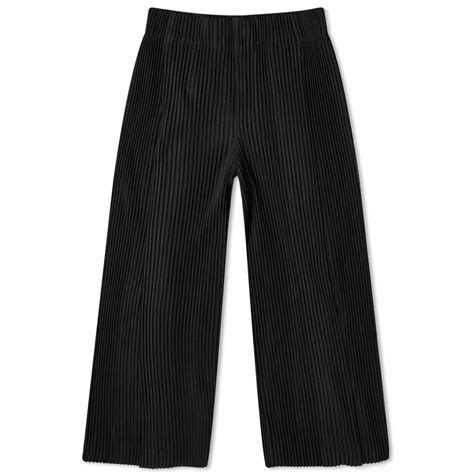 Homme Plissé Issey Miyake Men's Pleated Wide Leg Pants in Black Homme ...