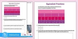 👉 Supports White Rose Y4: Equivalent Fractions 2 (Y3 Revision)