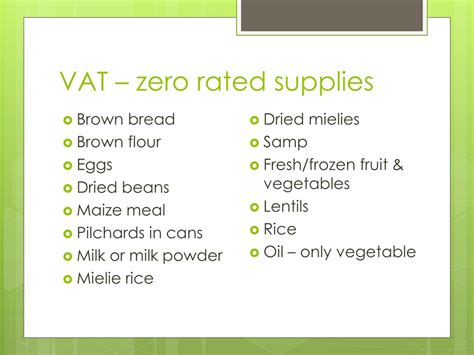 PPT - VAT: Types, Rates, and Exemptions PowerPoint Presentation, free download - ID:8960500