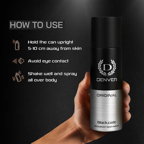 Denver black code Nano Deo | Bold & Long-lasting Scent | Denverformen
