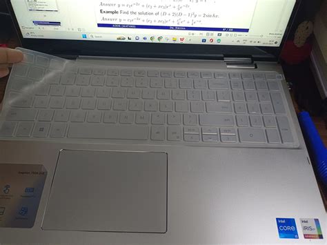 Saco Chiclet Keyboard Skin Compatible for Dell Inspiron 15 7591 Laptop ...