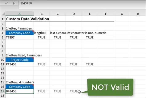Custom Data Validation Excel From a Range 的图像结果