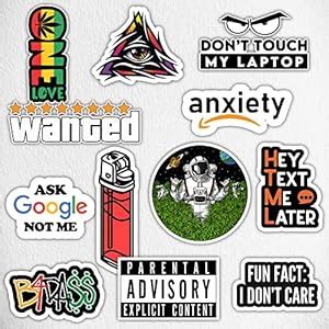 Stickystore™ Savage Attitude Stickers Non-Residue Waterproof Elite ...