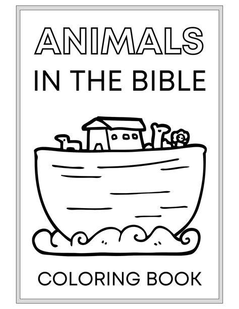 Animals in the Bible Printable Coloring Book Pages - Etsy