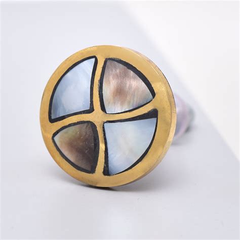 Sand Timer Golden Brass Metal Cabinet Knobs