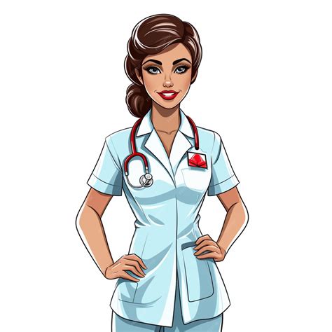 Free vector nurse clipart painting isolated | Premium AI-generated vector