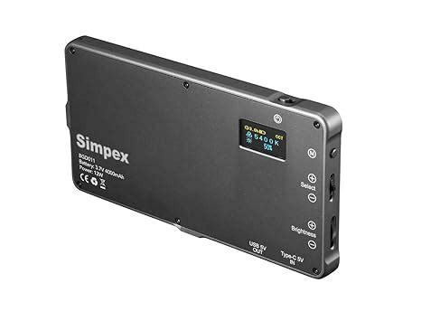 Simpex RGB Pocket LED Light with Built in 4000MAh Rechargeable Battery ...