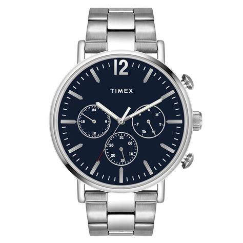 Timex Timex Fashion Men's Black Dial Round Case Multifunction Watch -T ...