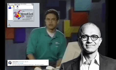 Watch: Viral Video Of A Young Satya Nadella Giving Demo Of MS Excel ...