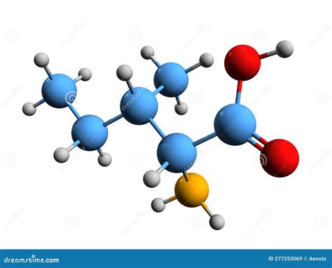 3D Image of Isoleucine Skeletal Formula Stock Illustration - Illustration of leucine, zwitterion ...