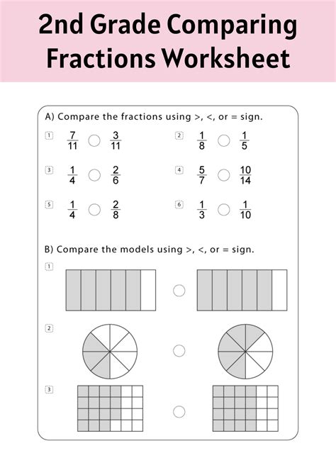 40+ Free Printable Comparing Fractions Worksheet to Download In PDF