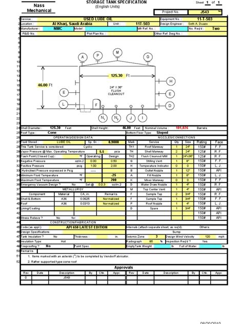 Image result for API 650 Tank Design