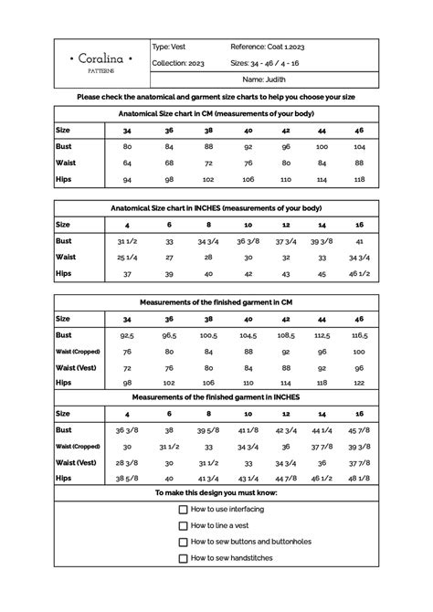Image result for Basic Vest Pattern