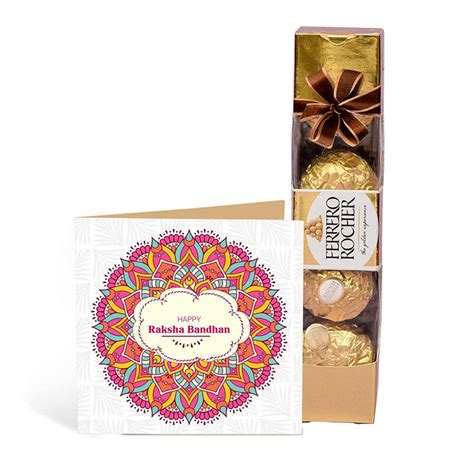 Buy | Rakhi Gift for Sister with Chocolate - Rakshabandhan Gifts | Tied ...