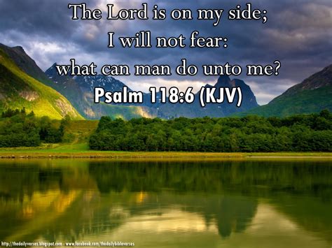 Daily Bible Verses: Psalm 118:6