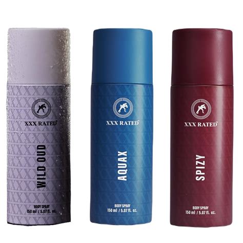 XXX Rated Wild Oud, Aquax & Spizy Body Spray Combo | Exotic, Refreshing ...