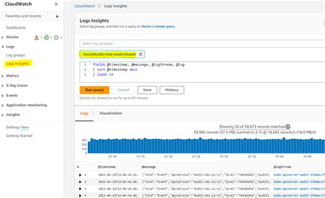 CloudWatch Investigate Docker Logs 的图像结果