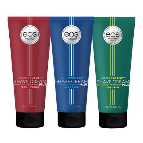 Amazon.com: Bundle of eos UltraProtect Men’s Shave Cream- Sensitive ...