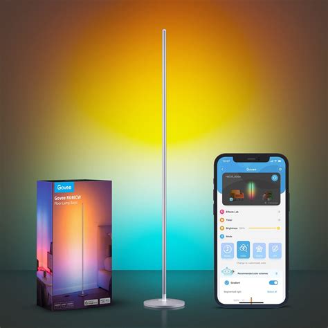Govee RGBIC Floor Lamp, LED Corner Lamp Works with Alexa, Smart Modern ...