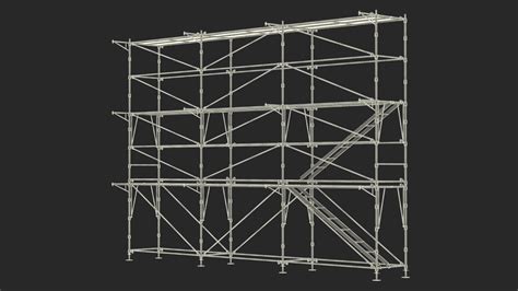 Construction Scaffolding 3D model | 3D Molier International