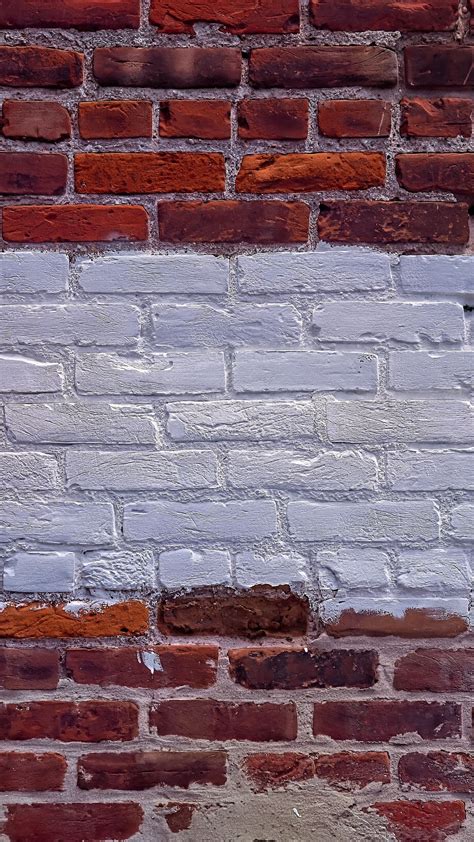 Download wallpaper 1350x2400 wall, bricks, paint, relief iphone 8+/7 ...
