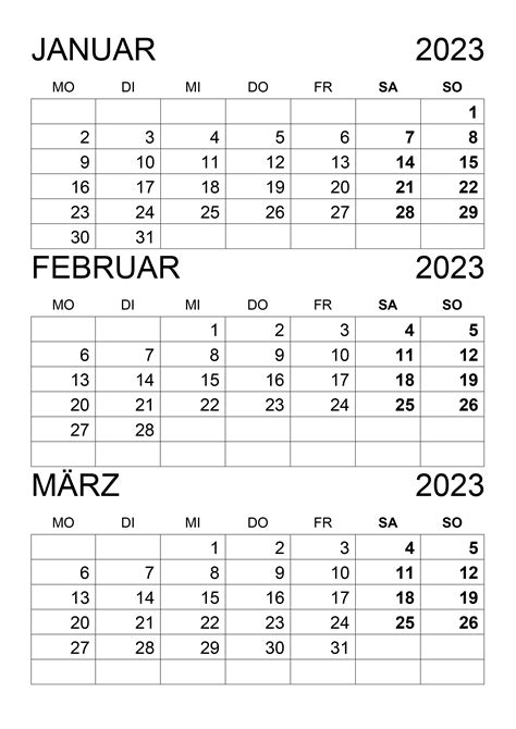 Resultado de imagen de februar 2023 kalender zum ausdrucken
