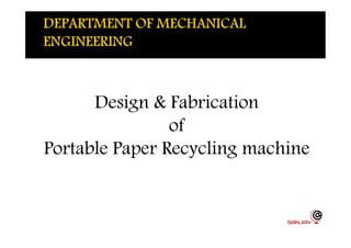 Manual Paper Recycle Machine Project Report 的图像结果