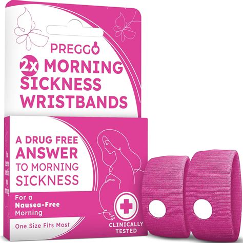 Amazon.com: Preggo Anti-Nausea Band, 24/7 Morning Sickness Relief Through Pressure Point Therapy ... - relieve pregnancy nausea
