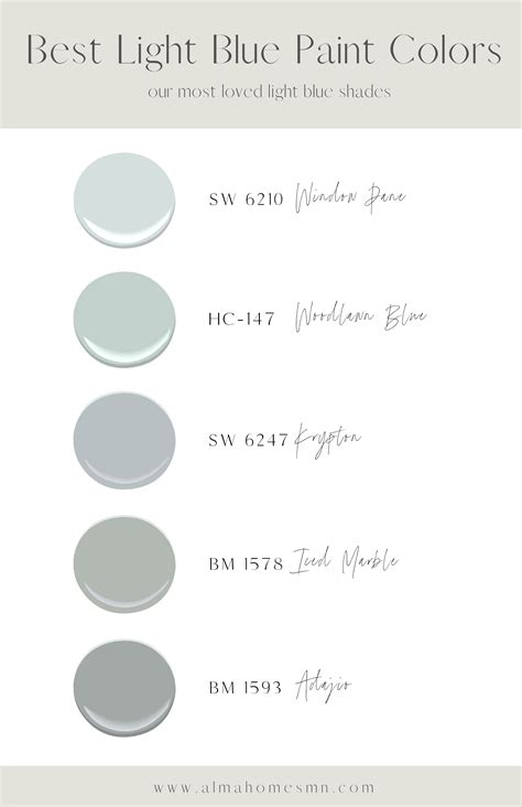 Benjamin Moore Light Blue Grey Paint | Shelly Lighting