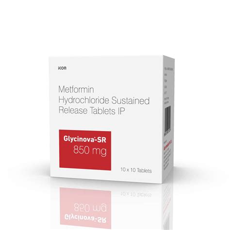 Buy Glycinova Sr 850 MG Tablet (10) Online at Flat 15% OFF | PharmEasy