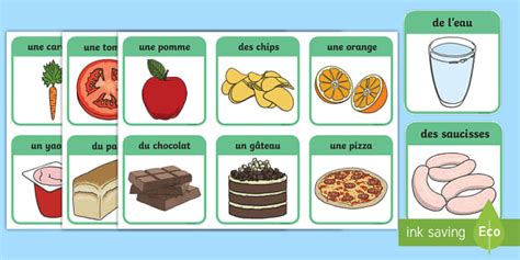 Cartes à trier : Les aliments sains et les aliments malsains - La santé