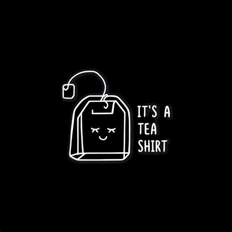 Playful Cartoon Tea Cup with Humorous Tea Bag T-Shirt - Playground