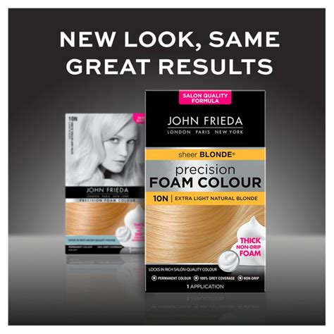 John Frieda Precision Foam Colour Hair Dye Extra Light Natural Blonde ...