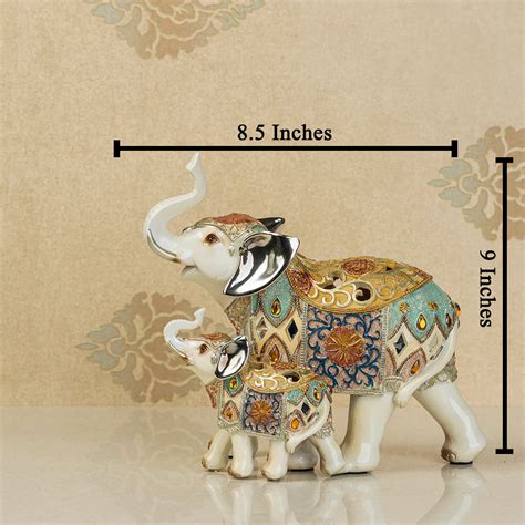 Buy Agra Royal Elephant Table Decoration Showpiece - Pair – Dekor Company