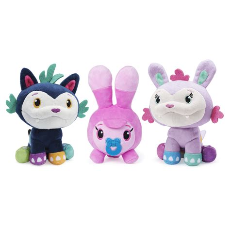 Buy Abby Hatcher, Catch-a-Hug Mo, Bo and Little Doh Fuzzly Plush (3 ...