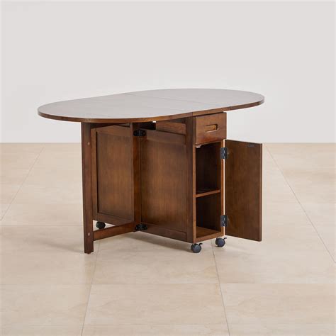 Buy (Refurbished) Butterfly Solid Wood 4-Seater Extending Dining Table ...