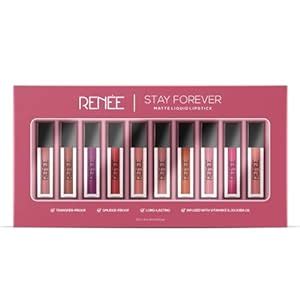 Buy RENEE Stay Forever Matte Liquid Lipstick Combo - Transfer-Proof ...